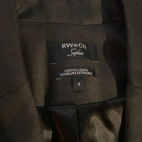 Charcoal grey blazer size 2 - Picture 3 of 3